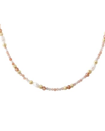 Sunella Simple Necklace   Golden