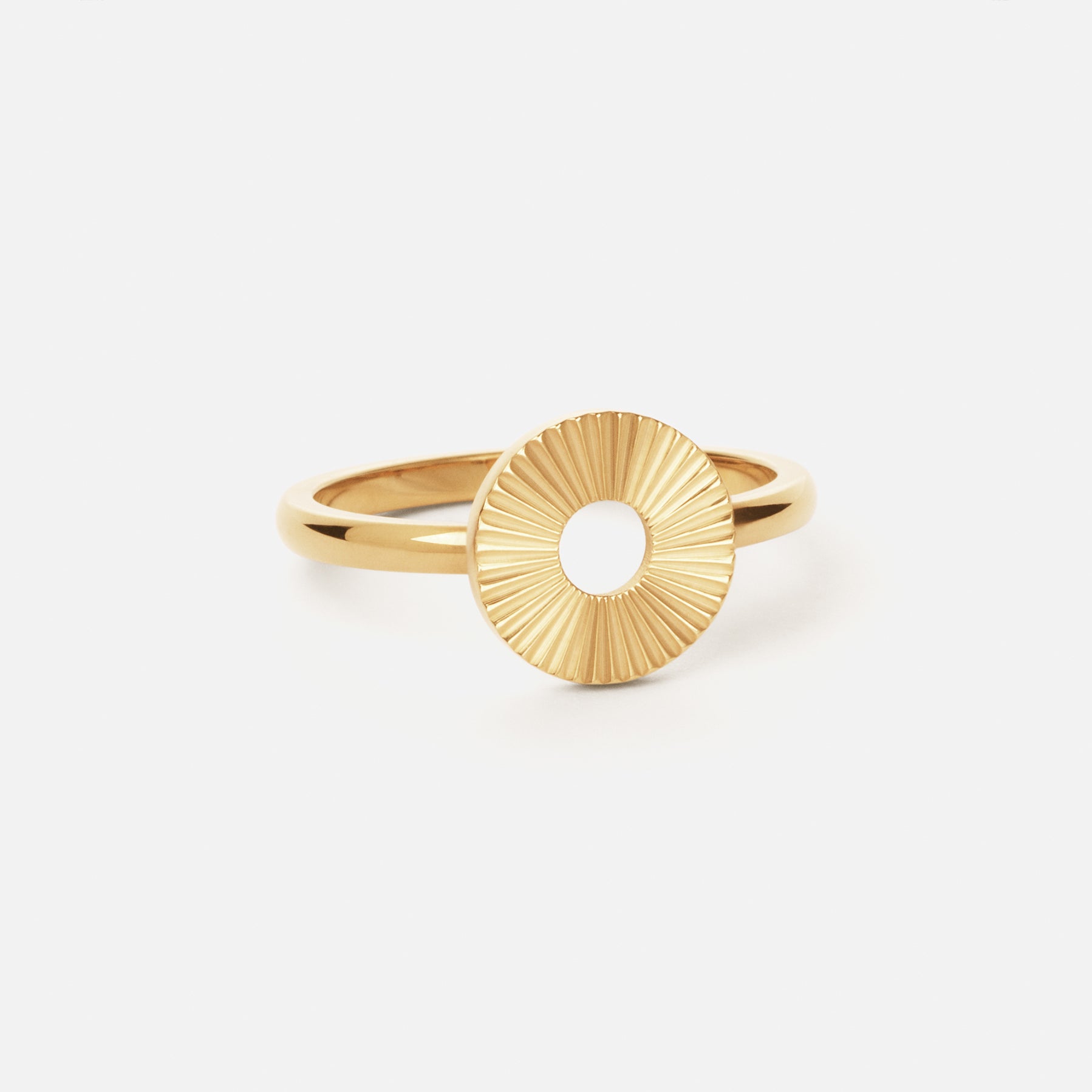 Sunset Cirlce Ring 18k Guldbelagt