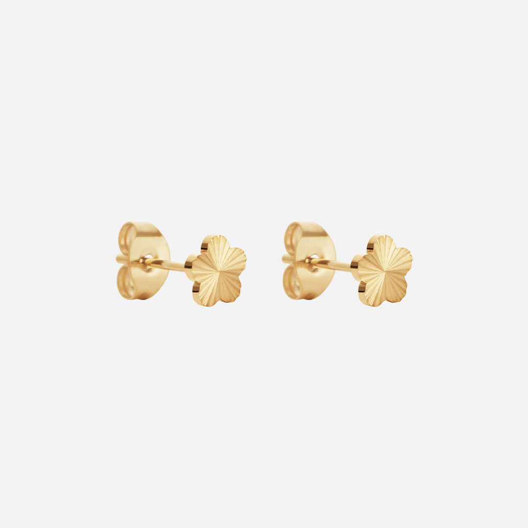 Sunset Flower Studs 18k Guldbelagt