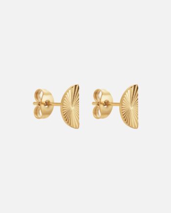 Sunset Half Circle Studs øreringe 18k Guldbelagt