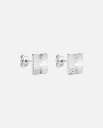 Sunset Square Studs øreringe Sølvfarvet