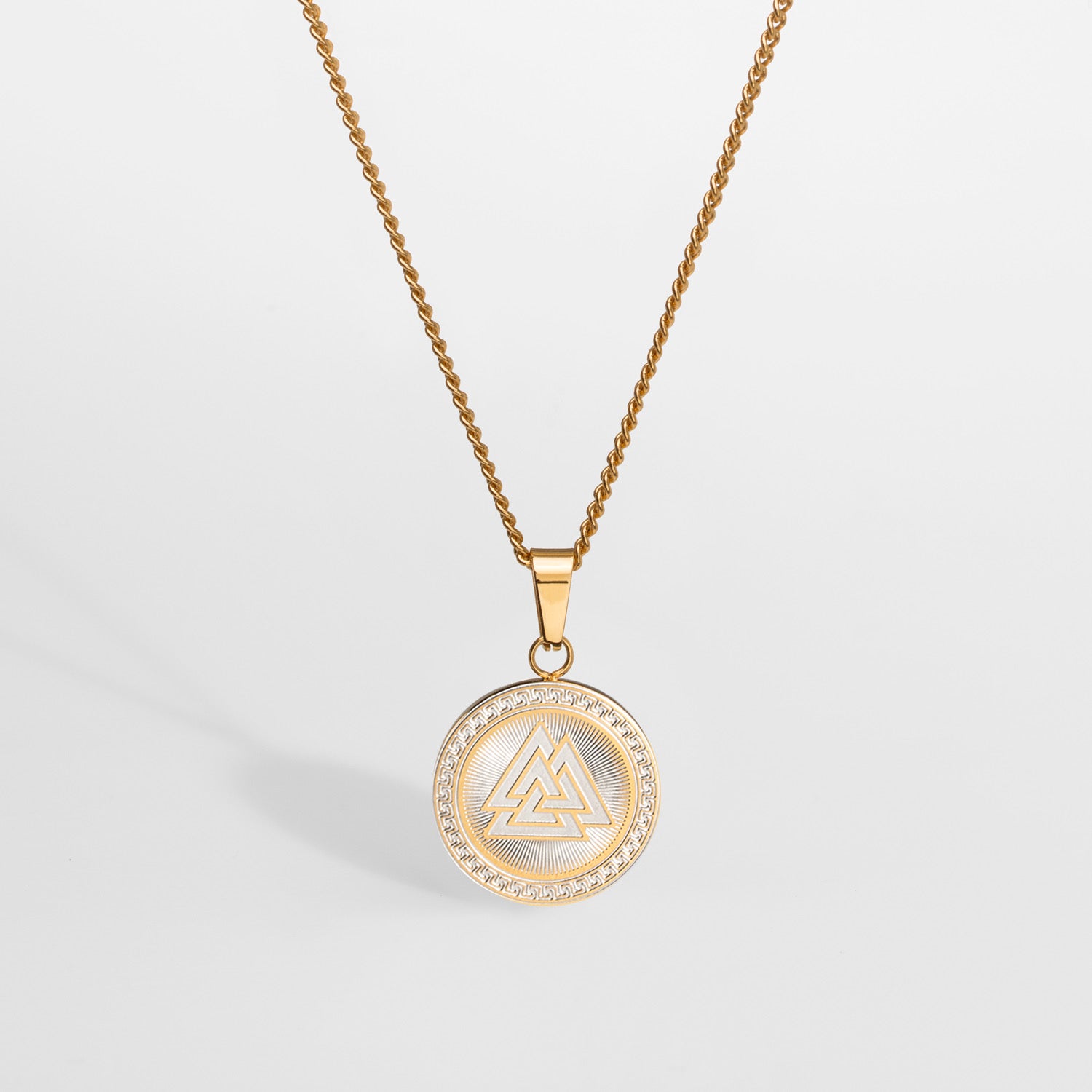 Valknut Signature Halskæde Guldtonet 60 Cm Herre Northern Legacy