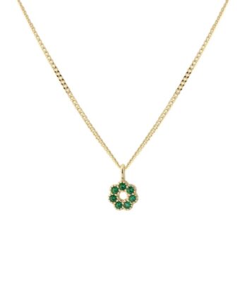 Verde Flower Necklace   Golden