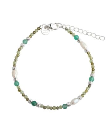 Verde Mix Bracelet   Silver