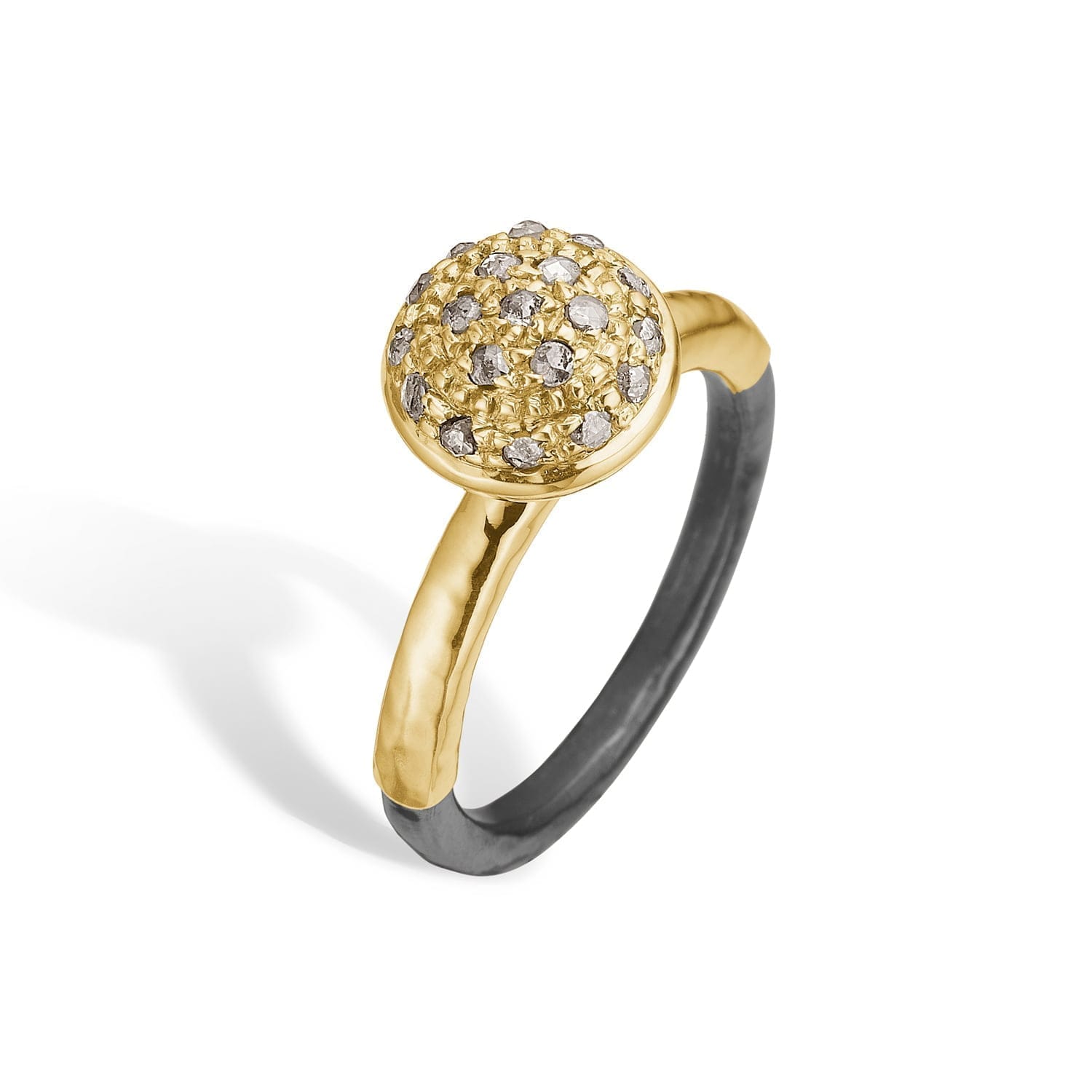 Victoria Rose Gold Pavé Ring 52