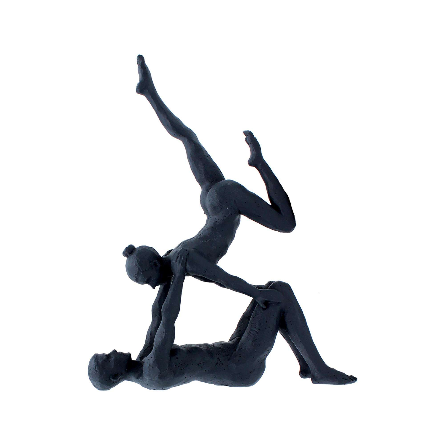 Yoga Figur Med Par Rustik Sort