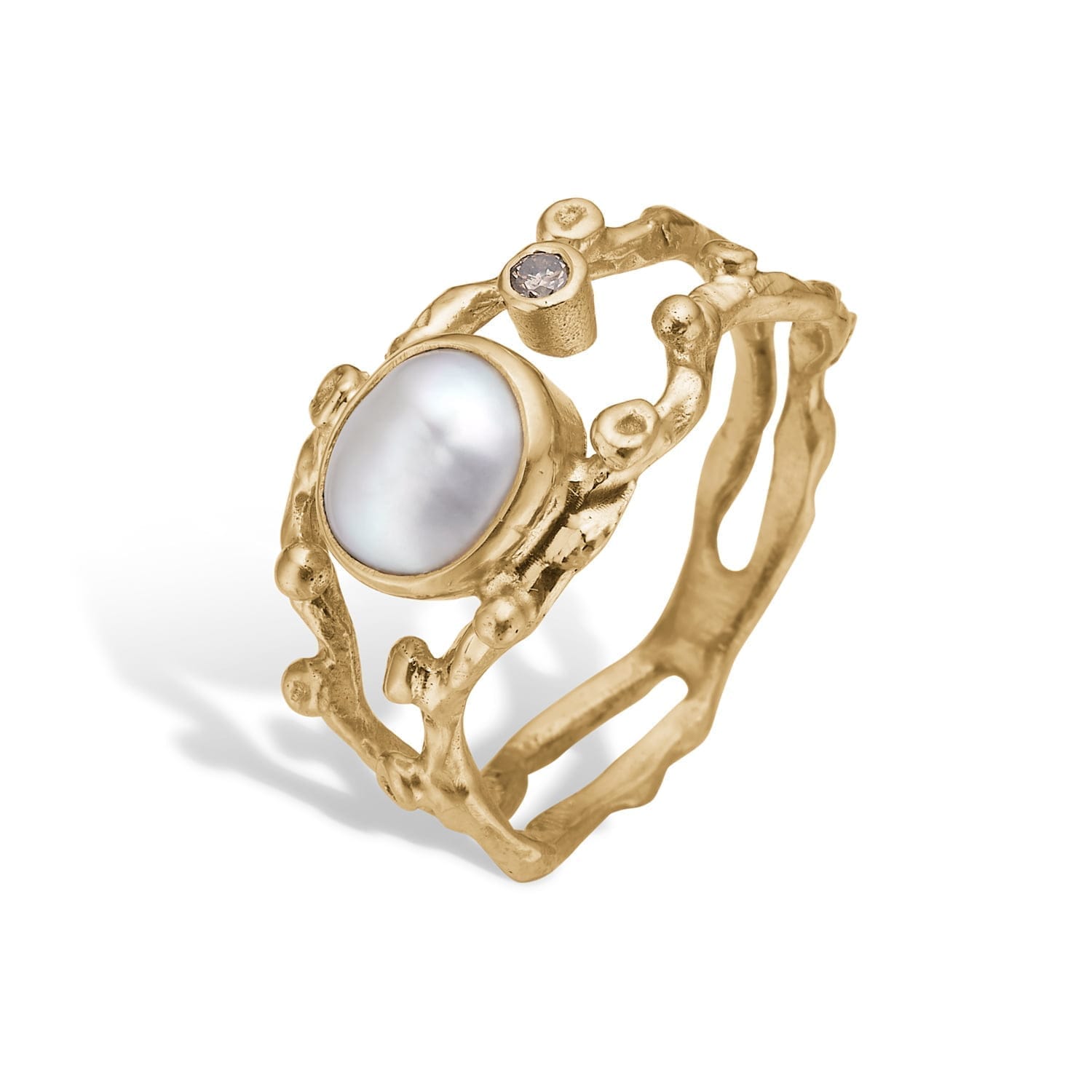Zenith Duo White Keshi Ring 52