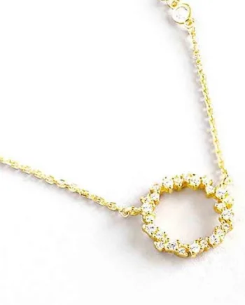Zircon Halskæde   Smukt Design