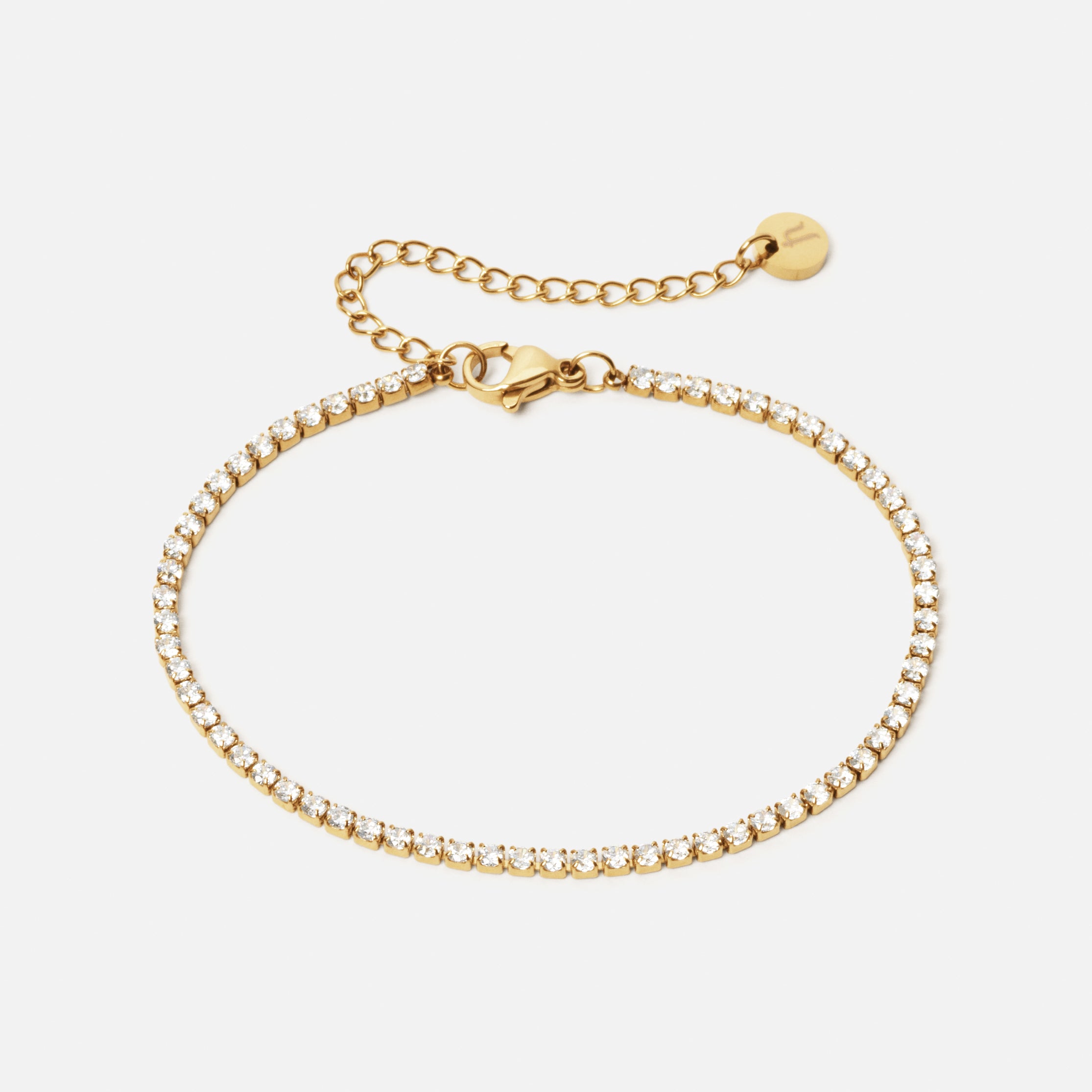 Tennisarmbånd Zirkon 18k Guldbelagt