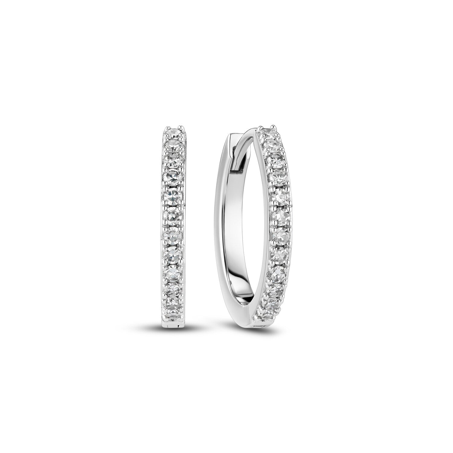 øreringe Alba 14 Kt  Guld El  Hvidguld   18-  46 Ct Tw  -  Vs Lab-grown Diamanter
