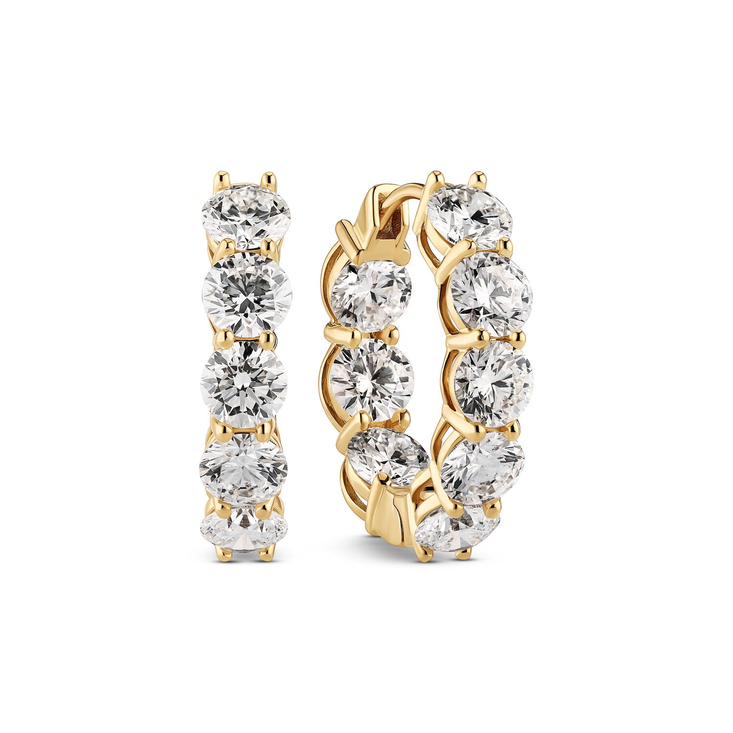 øreringe Ariccia 14 Kt  Guld El  Hvidguld   60 Ct Tw  -  Vs Lab-grown Diamanter