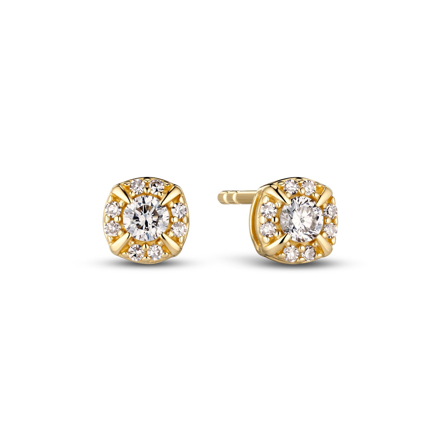 øreringe Rome 14 Kt  Guld El  Hvidguld   17 Ct Tw  -  Vs Lab-grown Diamanter