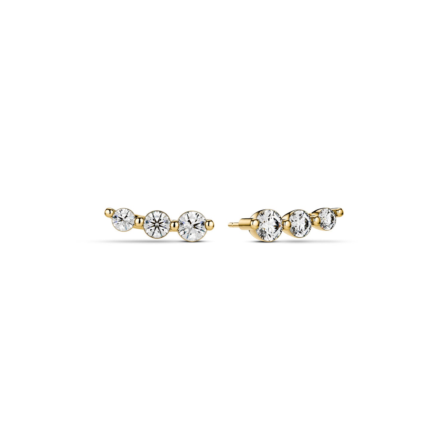 øreringe Tiara 14 Kt  Guld El  Hvidguld   48 Ct Tw  -  Vs Lab-grown Diamanter